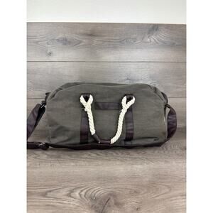 Tommy Bahama Weekend Bag Olive Green Duffel Duffle Luggage Shoulder Strap Rope